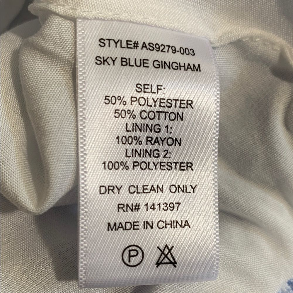 ASTR the Label Blue Gingham Bubble Hem Mini Skirt Coquette Dorothy Wizard of Oz - Picture 9 of 12